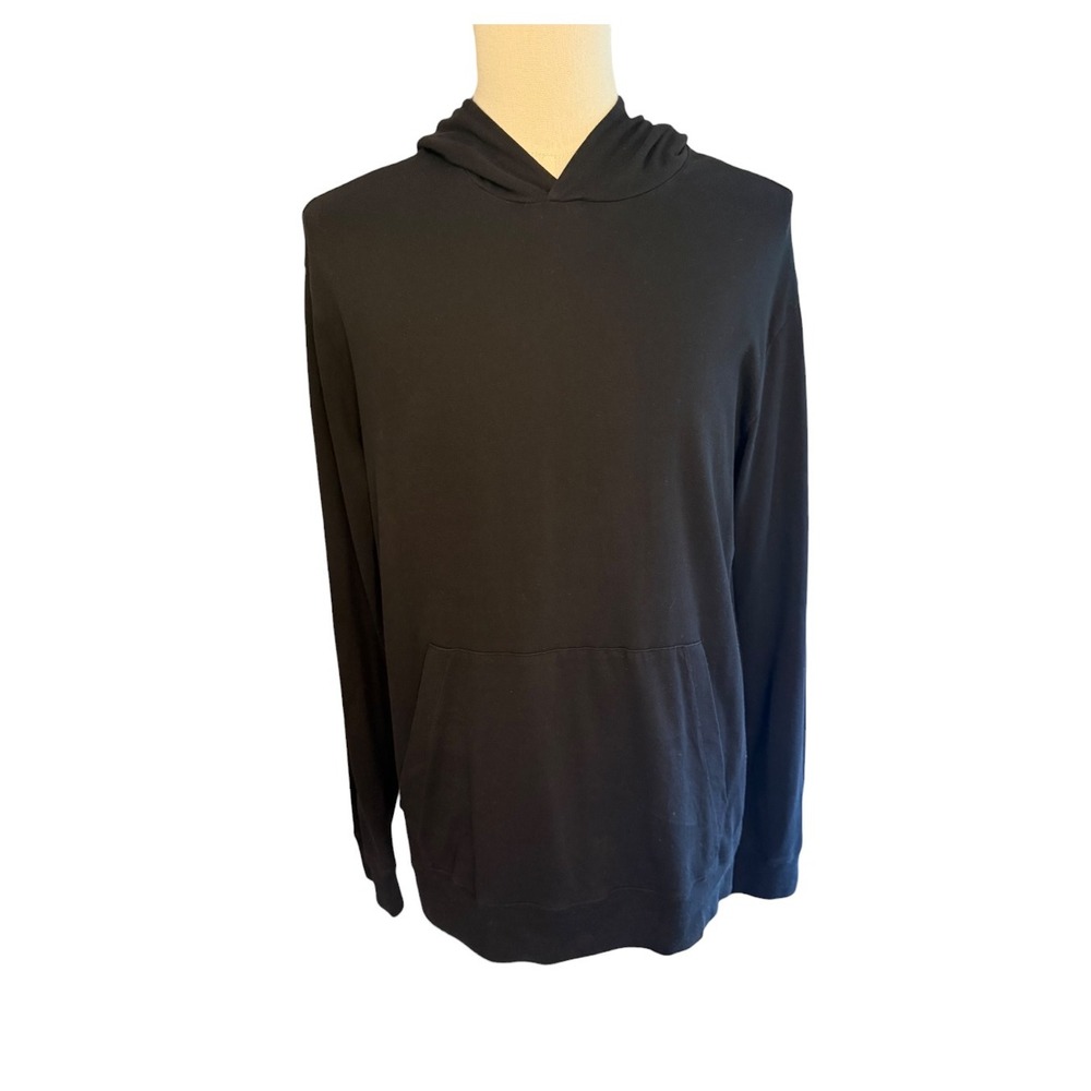 AG Adriano Goldschmied Mens Black Cotton Pullover Hoodie 71132ELX Size M